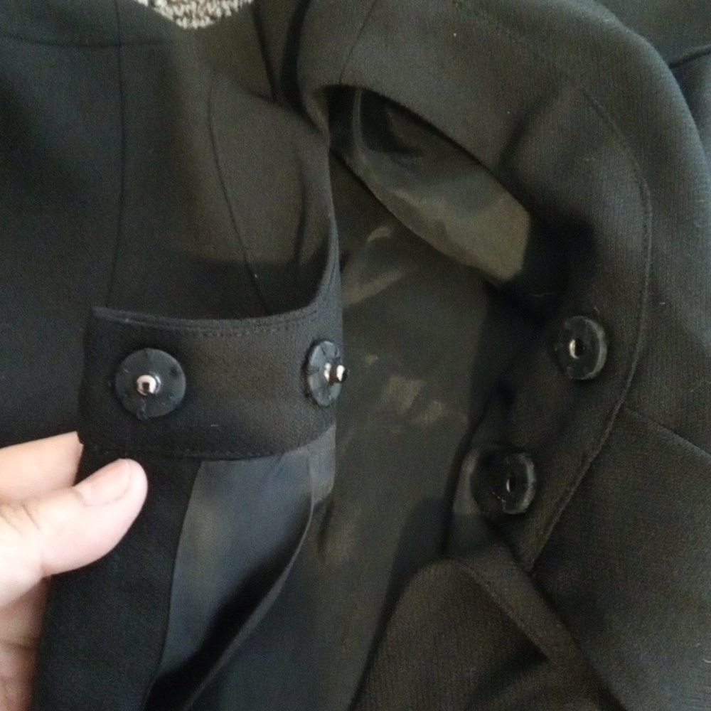 J Crew Wool Long Sleeve Womens Black Blazer Office Business Old Money Size 8 - Picture 6 of 7
